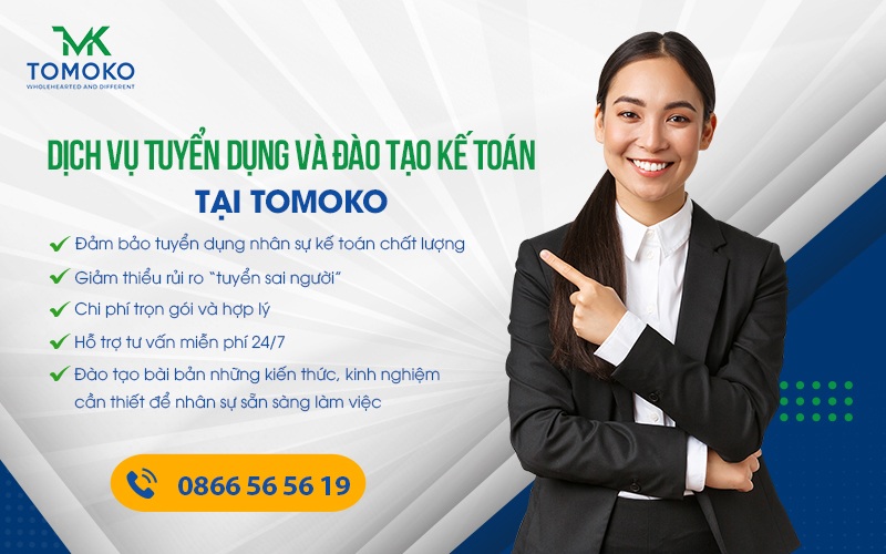 Dịch vụ tuyển dụng và đào tạo kế toán tại TOMOKO